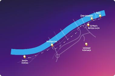 Quayside route map