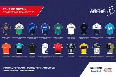 Tour of Britain Team Jerseys