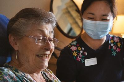 Carers watching videos