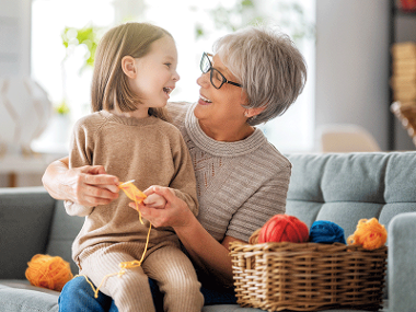 Child with carer