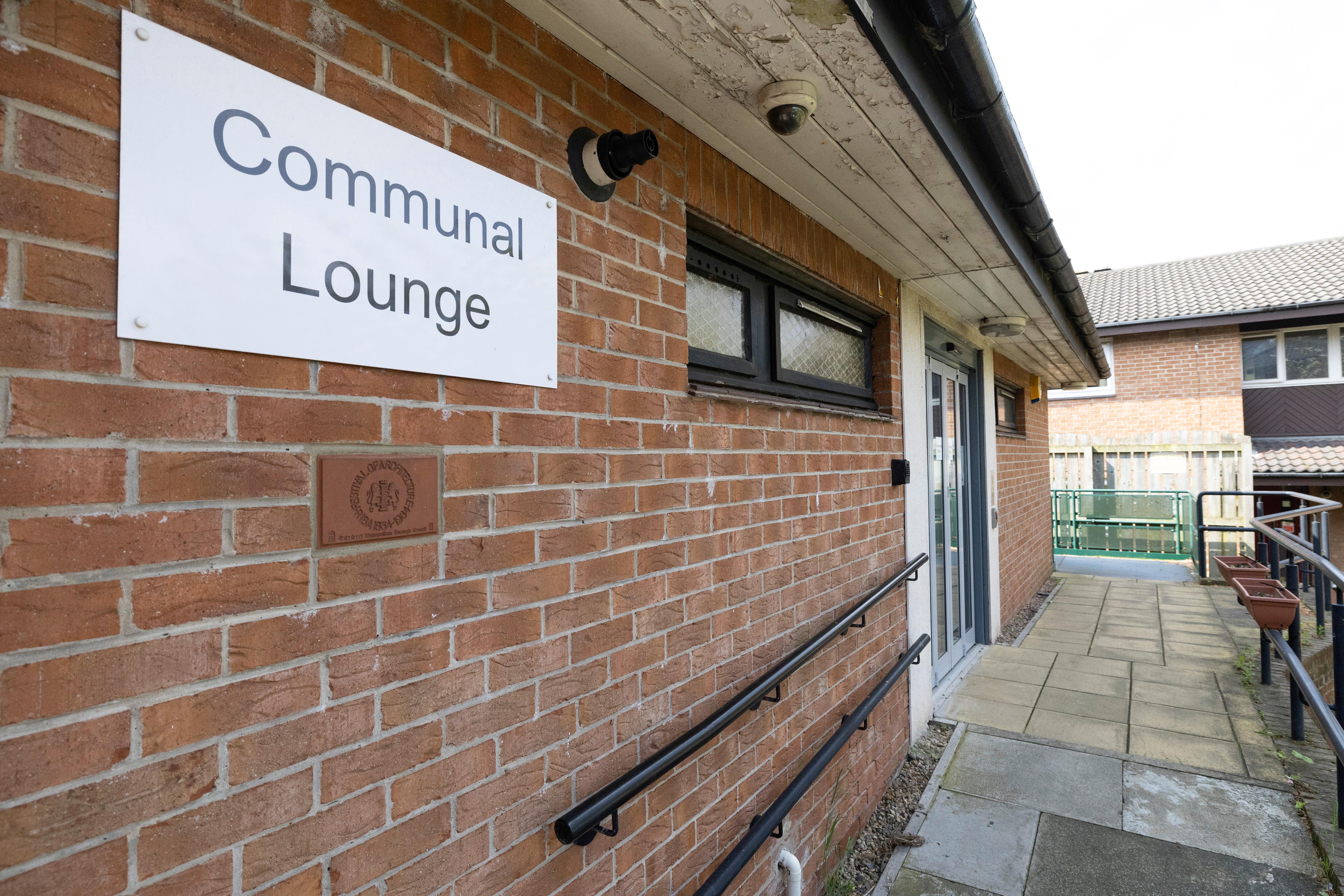 Milvain close communal lounge sign