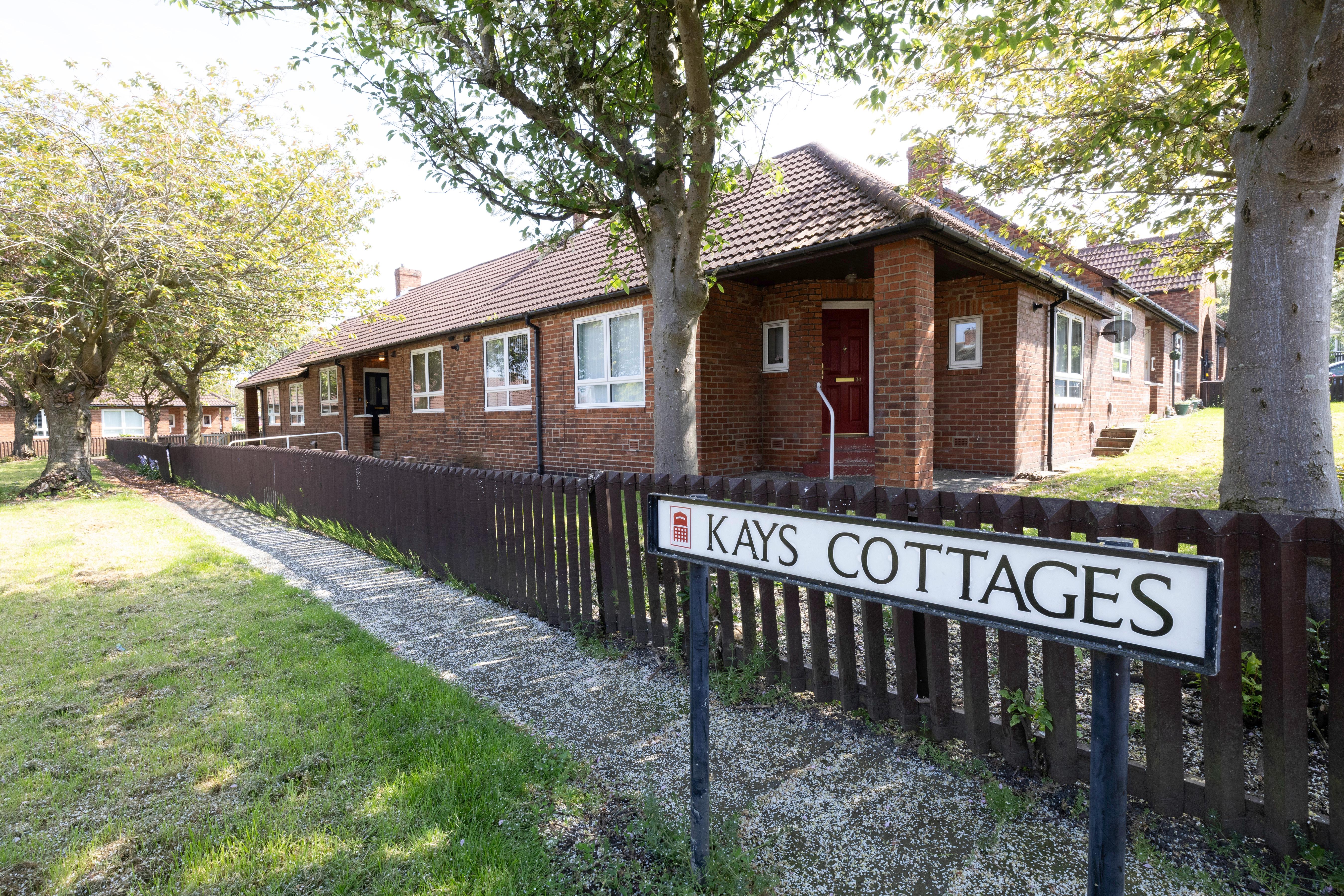 Kays Cottages road sign