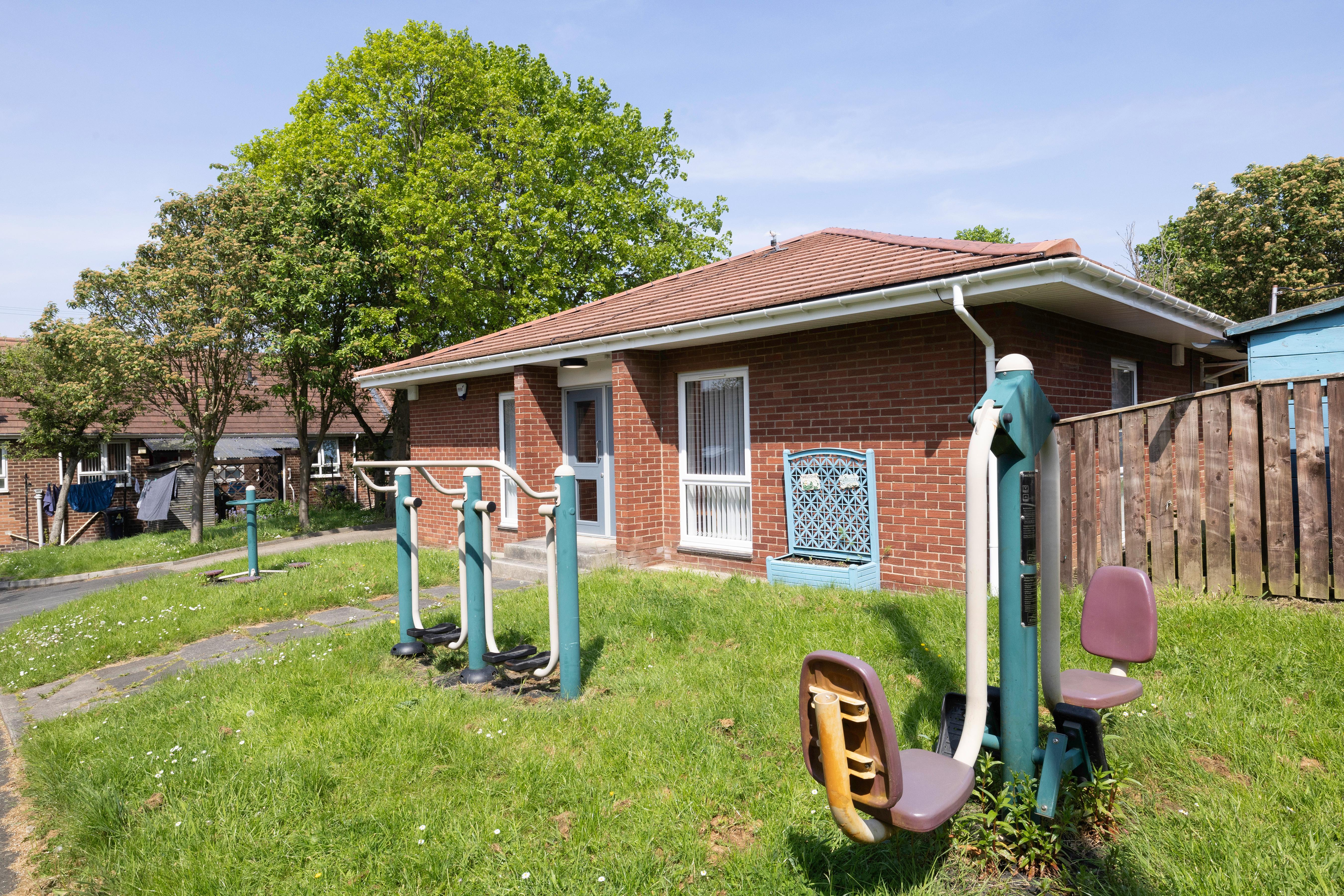 Wood Green communal building and gym equipment