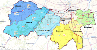 Homecare providers area map