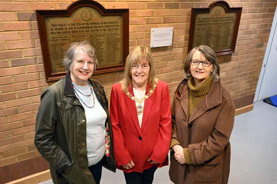 Deckham Family Hub memorial plaques event