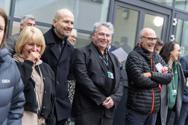 Councillor Gary Haley at the grand opening of Kingsmeadow Community School’s new sixth form building.