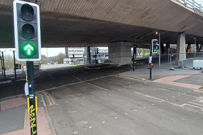 flyover bus lane open